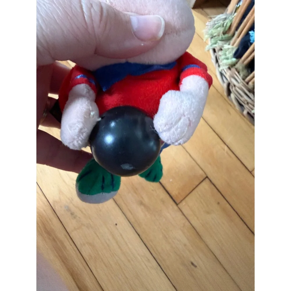 NWT Deadstock Vintage‎ Silly Slammers Beanbag Toys PINHEAD Bowling Plush sound